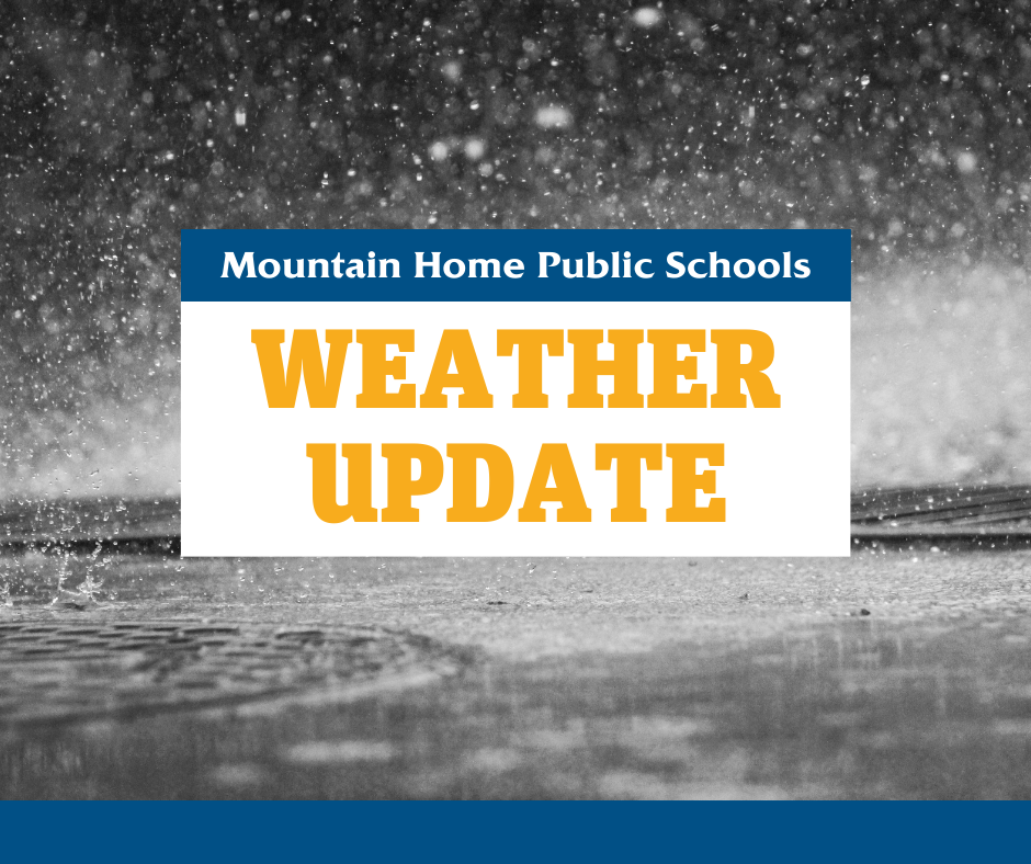 a graphic that says Weather Update