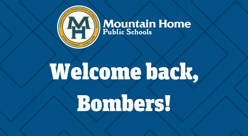 a graphic that says welcome back bombers