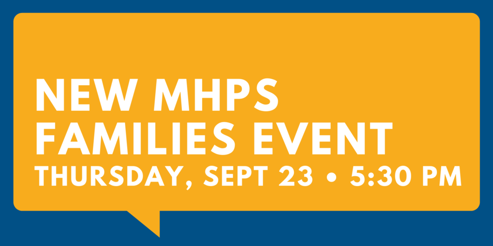 a graphic that says new mhps families event