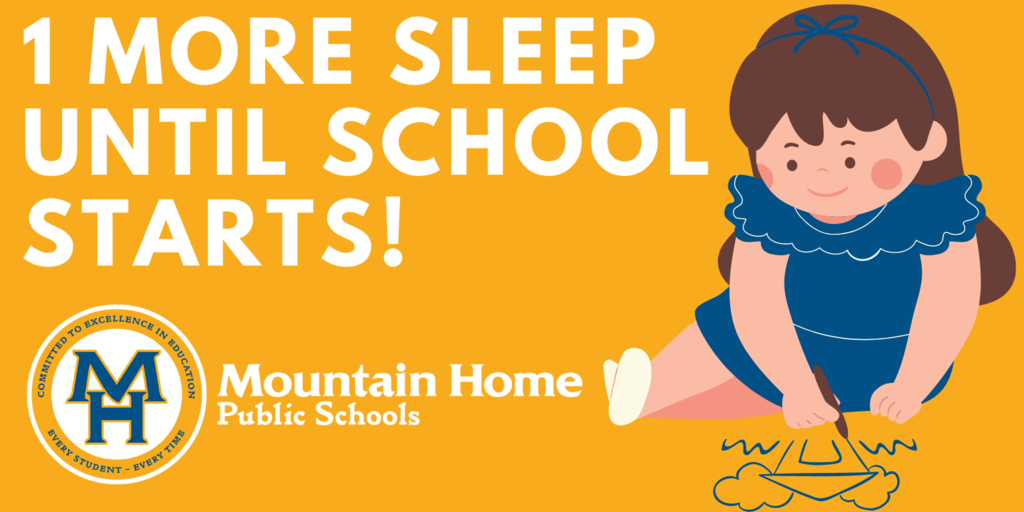 1 more sleep until school starts graphic