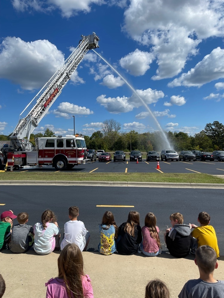 truck spraying water