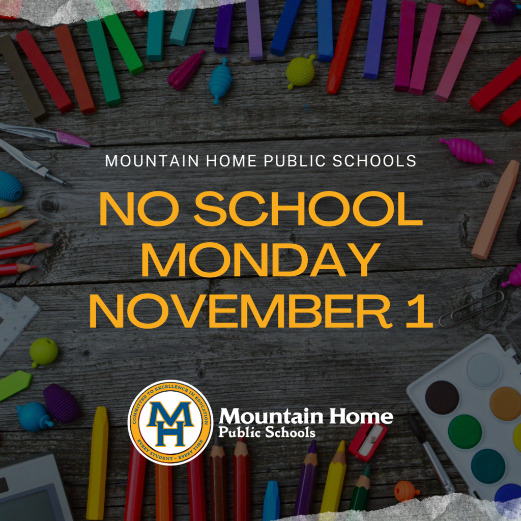 a graphic that says no school monday november 1