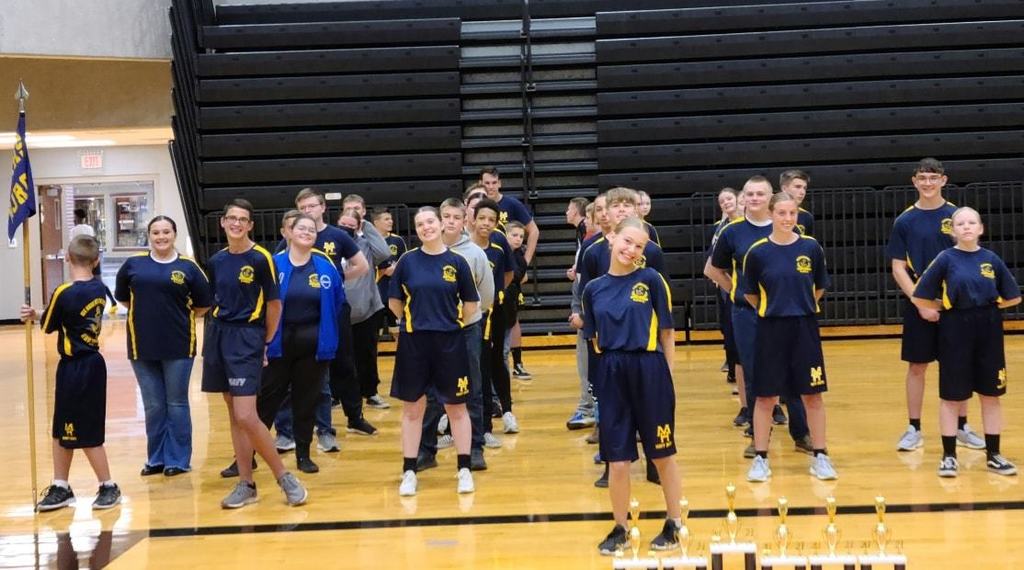 NJROTC students in formation