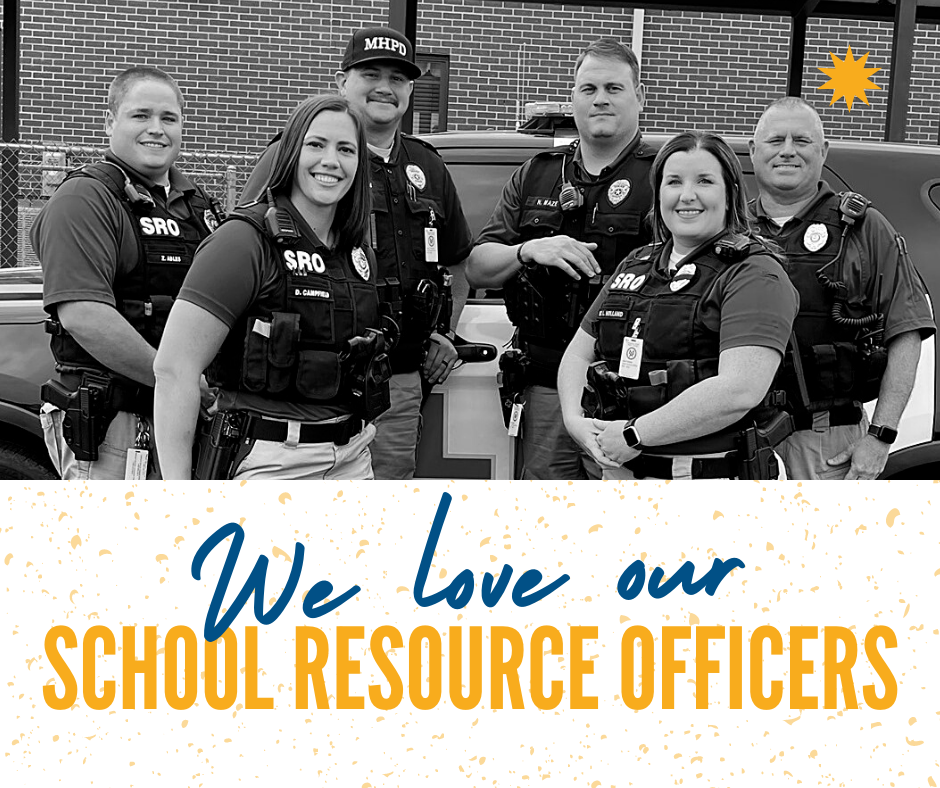 a picture of 6 school resource officers