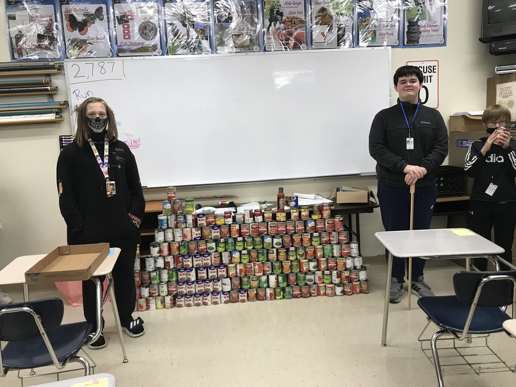kids with cans donated