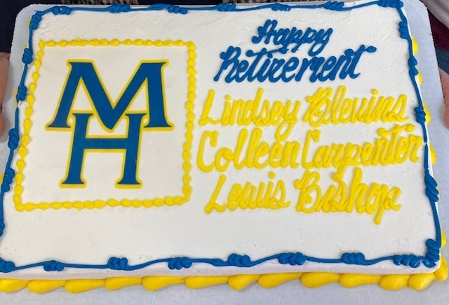 retirement celebration cake