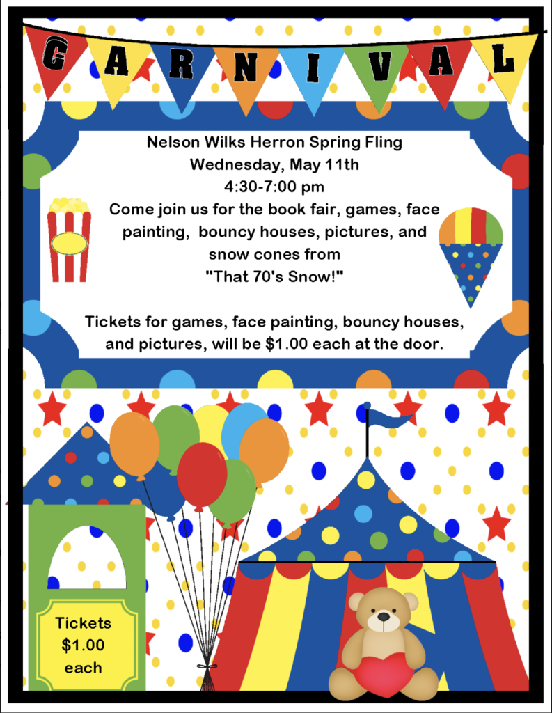 NWH spring fling May 11 from 4:30-7 pm