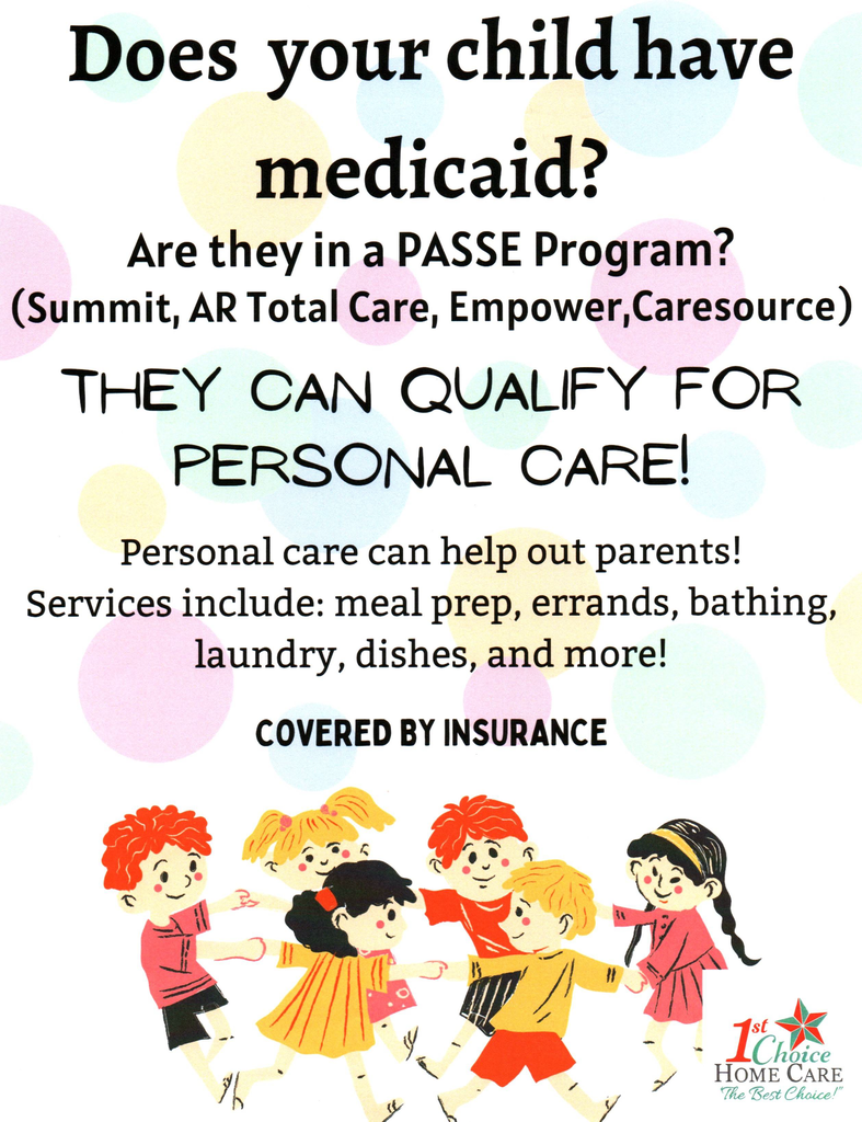 a flyer for PASSE program services - contact 1st choice homecare fro more information