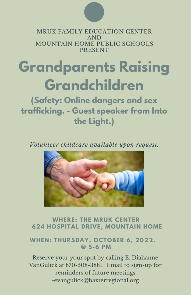 grandparents raising grandchildren event flyer