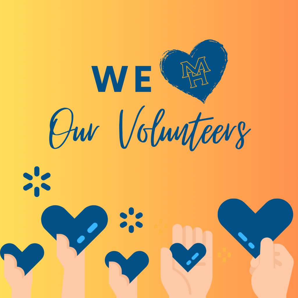 we love our volunteers graphic